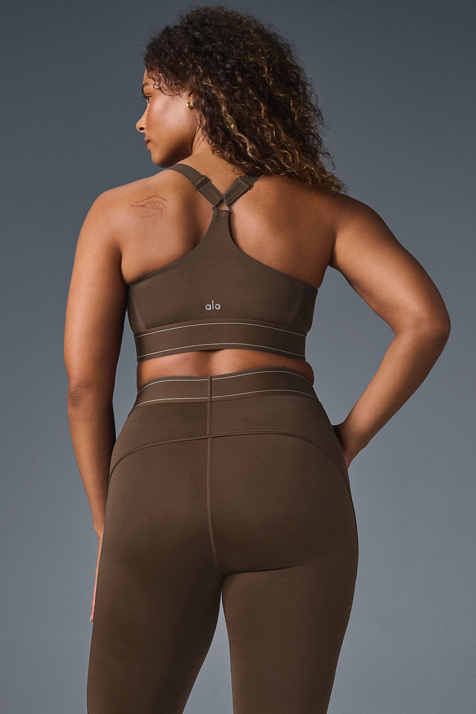 Airlift Suit Up Sports Bra — Espresso