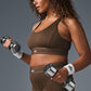 Airlift Suit Up Sports Bra — Espresso