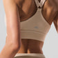 Airlift Suit Up Sports Bra — Macadamia/White