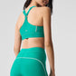 Airlift Suit Up Sports Bra — Spruce Green/White
