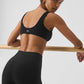 Alosoft Center Stage Sports Bra — Black