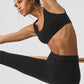 Alosoft Center Stage Sports Bra — Black