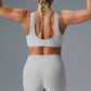 Alosoft Center Stage Sports Bra — Athletic Heather Grey