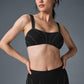 Alosoft Sunray Sports Bra — Black/White
