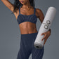 Alosoft Sunray Sports Bra — Navy/Ivory