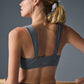 Alosoft Sunray Sports Bra — Steel Grey/Grey