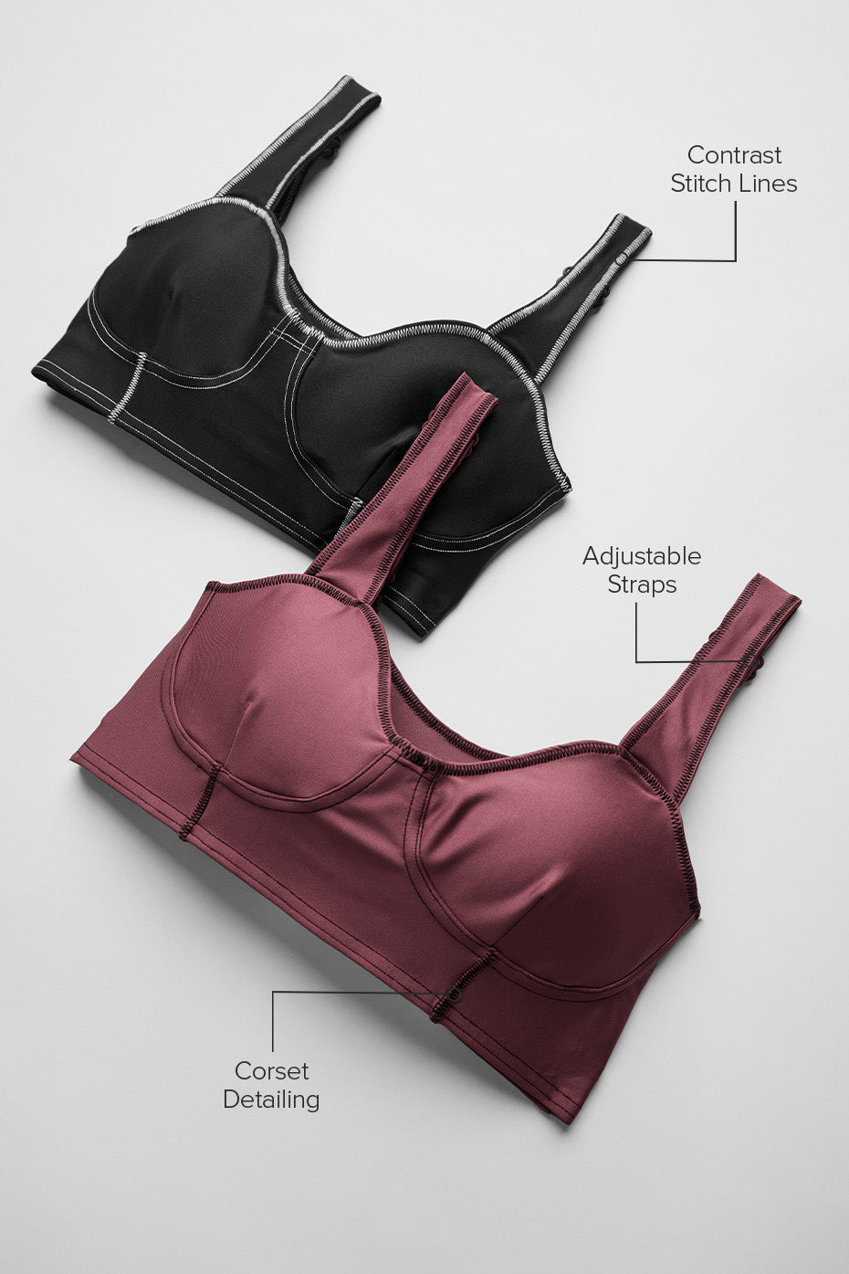 Airlift Redefine Sports Bra — Black/White