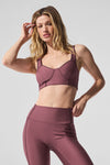 Airlift Redefine Sports Bra — Burgundy Truffle/Black