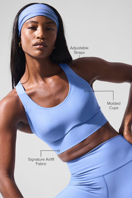 Airlift Empower Sports Bra — Crystal Clear Blue