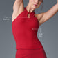 Ribbed Mesmerize Sports Bra Tank Top — Bold Red