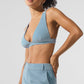 Micro Corduroy Dreamer Sports Bra — Celestial Blue