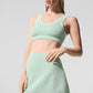 Tennis Club Sweater Knit Sports Bra — Spearmint/White