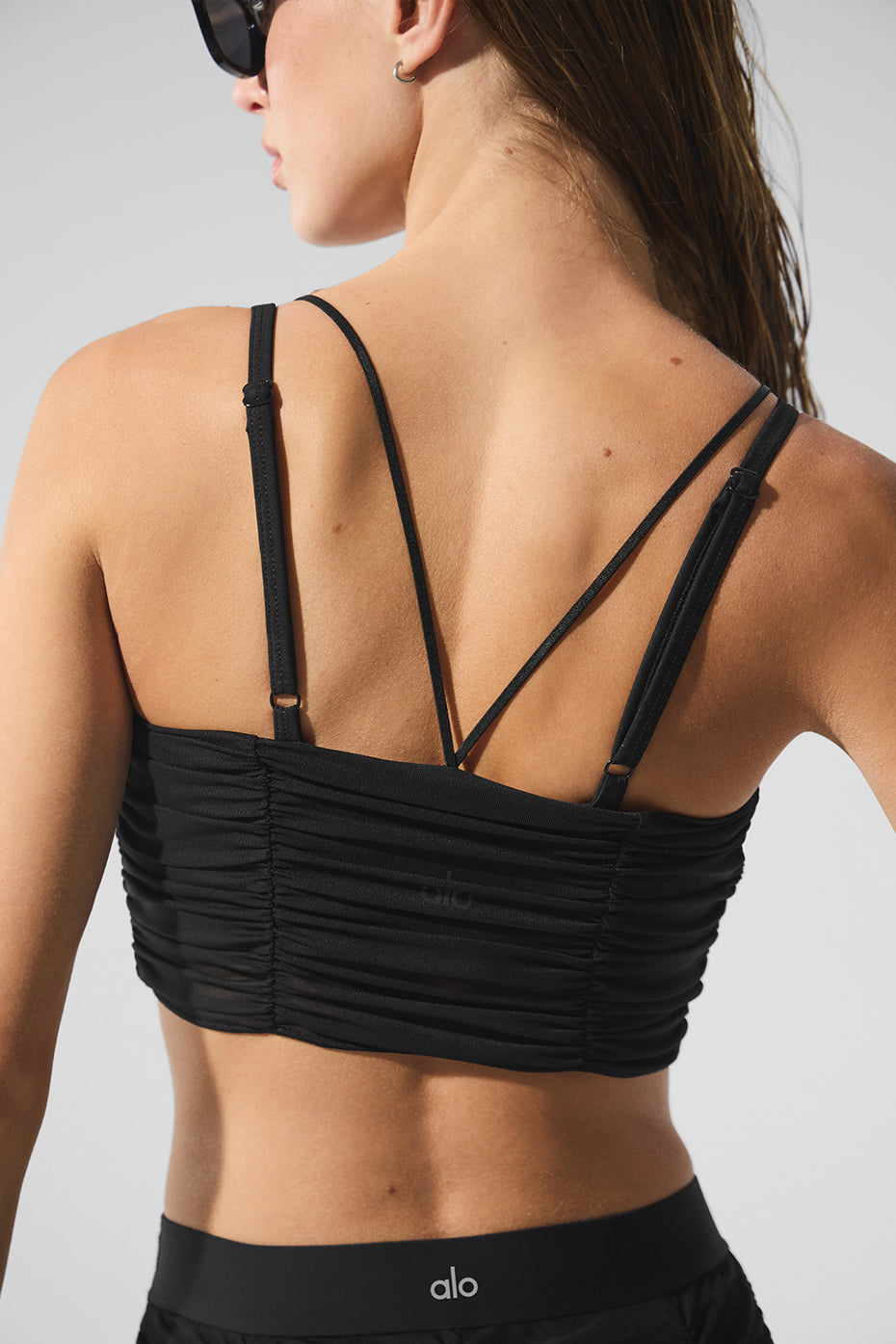 Airlift Mesh Cherish Sports Bra — Black