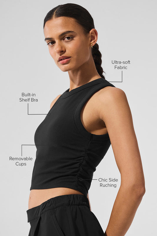 Sway Sports Bra Tank Top — Black