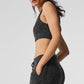 Marl Sweater Sports Bra — Black Marl