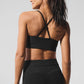 Alosoft Relay Sports Bra — Black/White