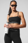 Alosoft Relay Sports Bra — Black/White
