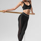 Airlift Mesh High Rise Darling Stirrup Leggings — Black