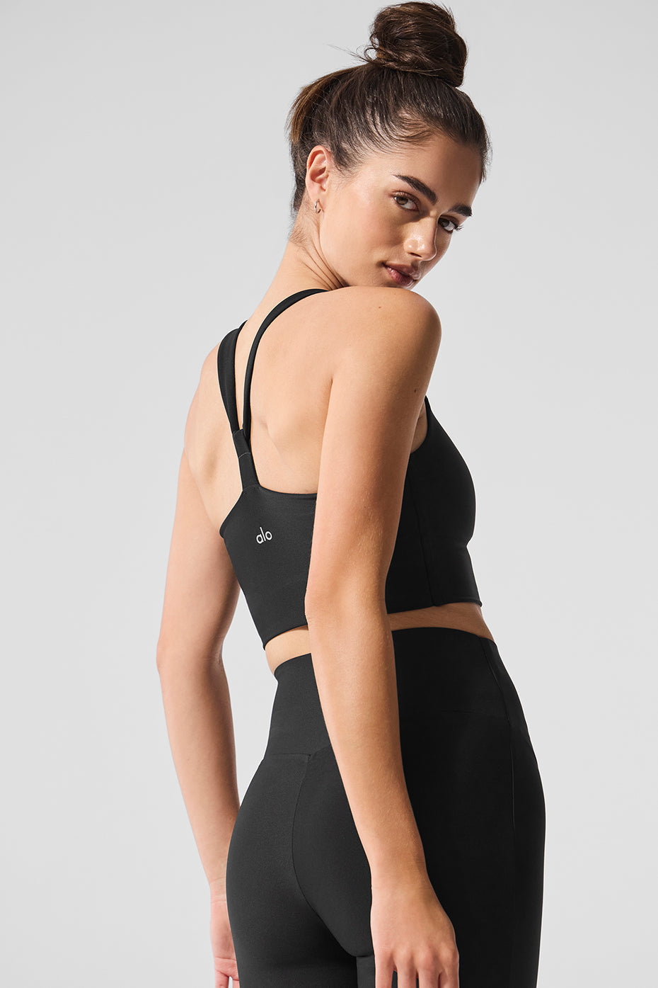 Airlift Sleek Sports Bra Tank Top — Black