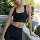 Airlift Sleek Sports Bra Tank Top — Black