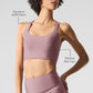Airlift Sleek Sports Bra Tank Top — Smoky Quartz