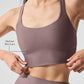 Airlift Sleek Sports Bra Tank Top — Mushroom