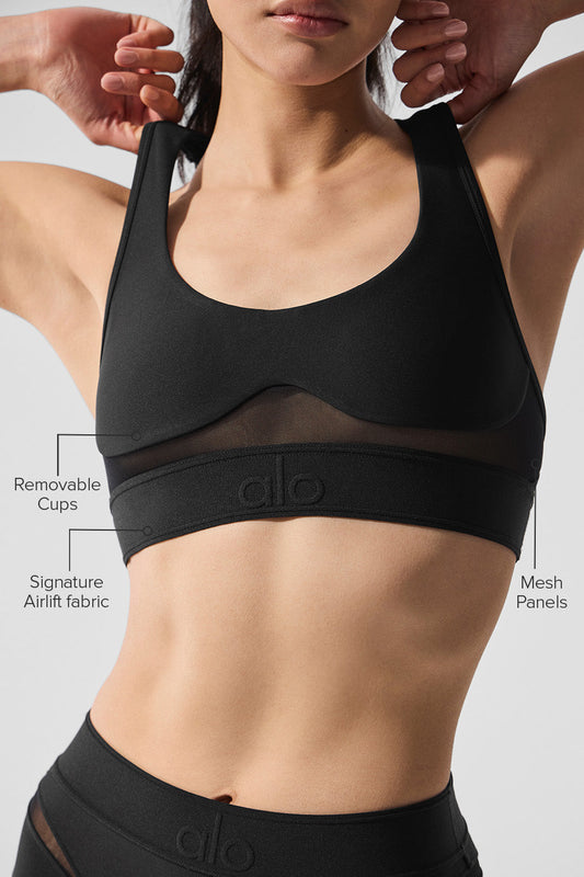 Airlift Rebel Sports Bra — Black