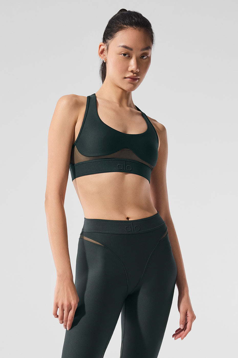 Airlift Rebel Sports Bra — Charcoal Green