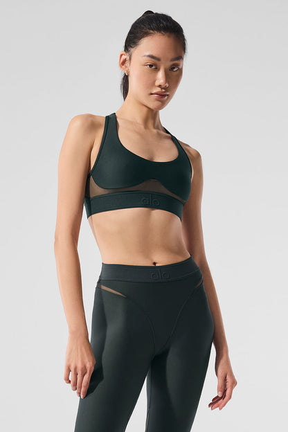 Airlift Rebel Sports Bra — Charcoal Green