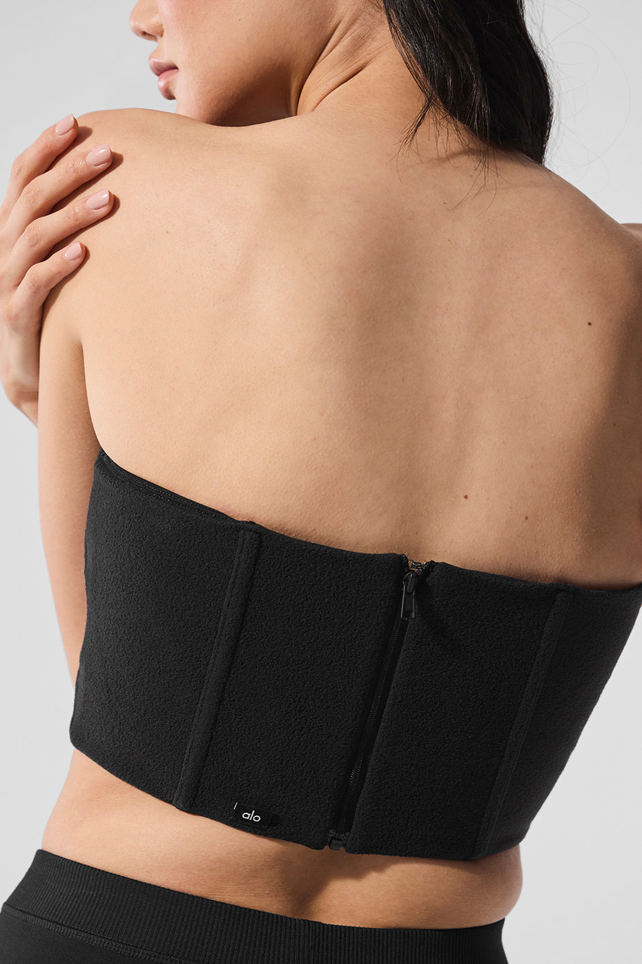 Polar Fleece Corset — Black
