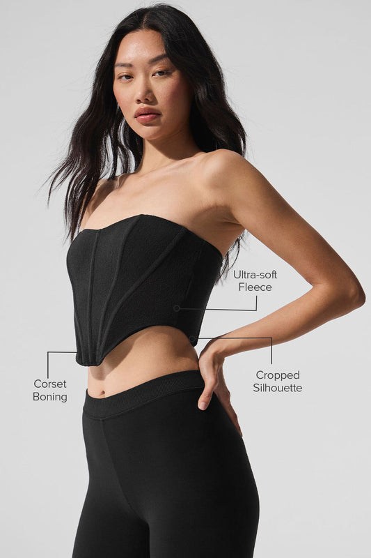 Polar Fleece Corset — Black