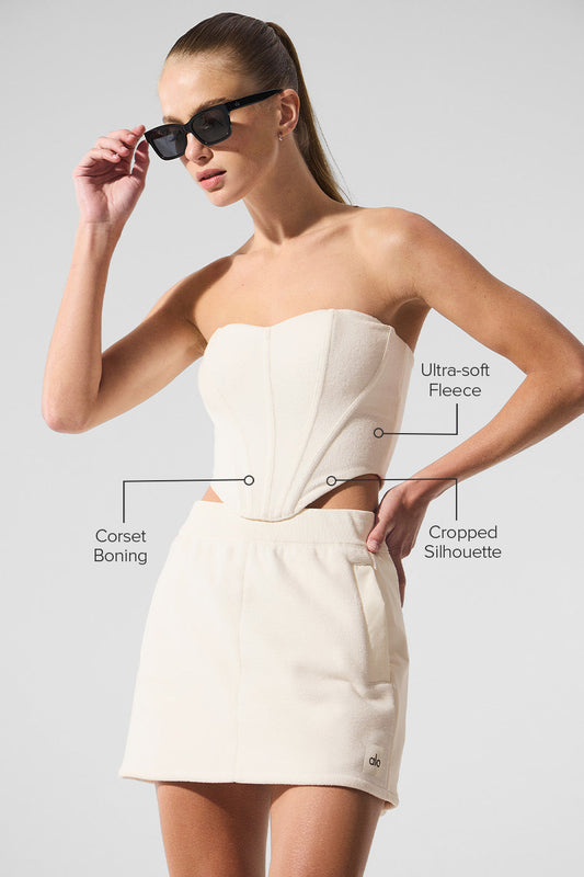 Polar Fleece Corset — Ivory