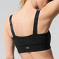 Alosoft Serve It Up Sports Bra — Black
