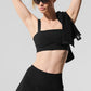 Alosoft Serve It Up Sports Bra — Black