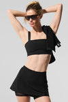 Alosoft Serve It Up Sports Bra — Black