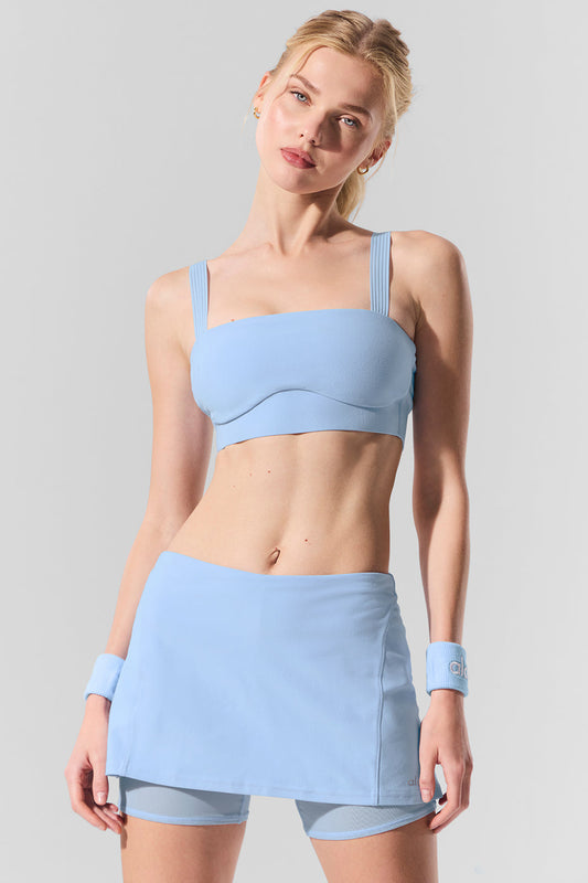 Alosoft Serve It Up Sports Bra — Seashell Blue