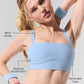 Alosoft Serve It Up Sports Bra — Seashell Blue