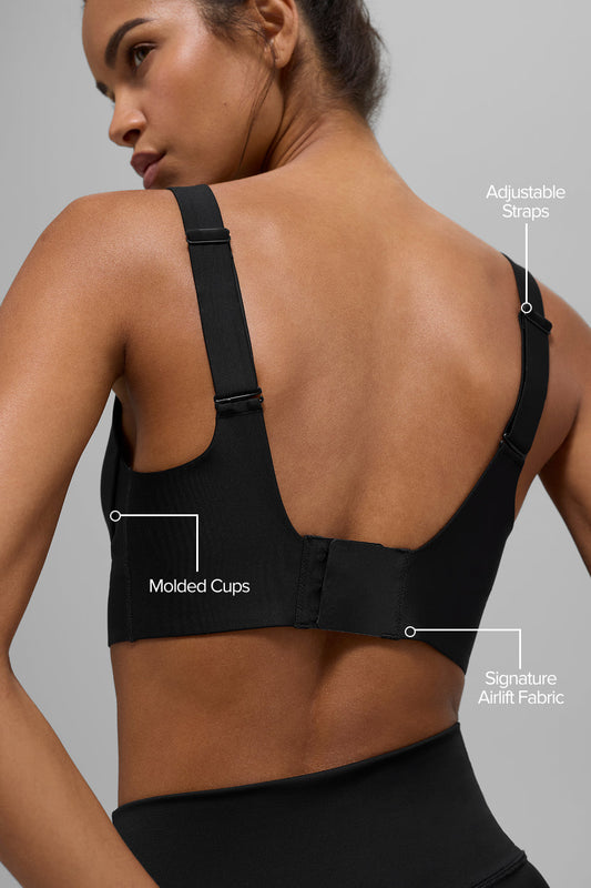 Airlift Endurance High — Impact Sports Bra — Black