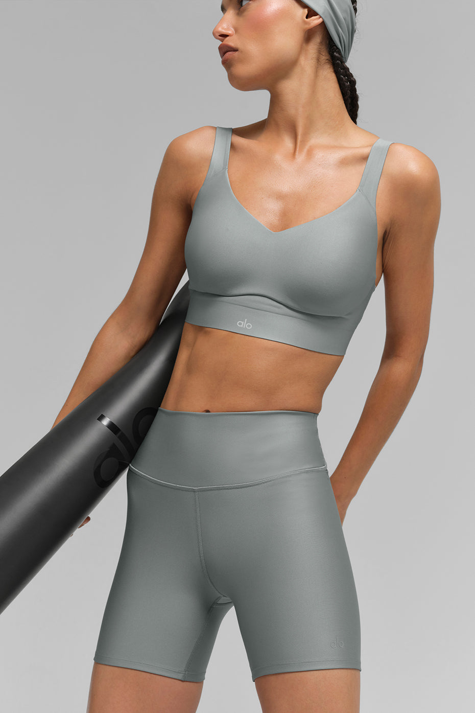 Airlift Endurance High — Impact Sports Bra — Lunar Grey
