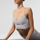 Washed Alosoft Highlight Sports Bra — Grey Sky Wash