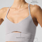 Washed Alosoft Highlight Sports Bra — Grey Sky Wash