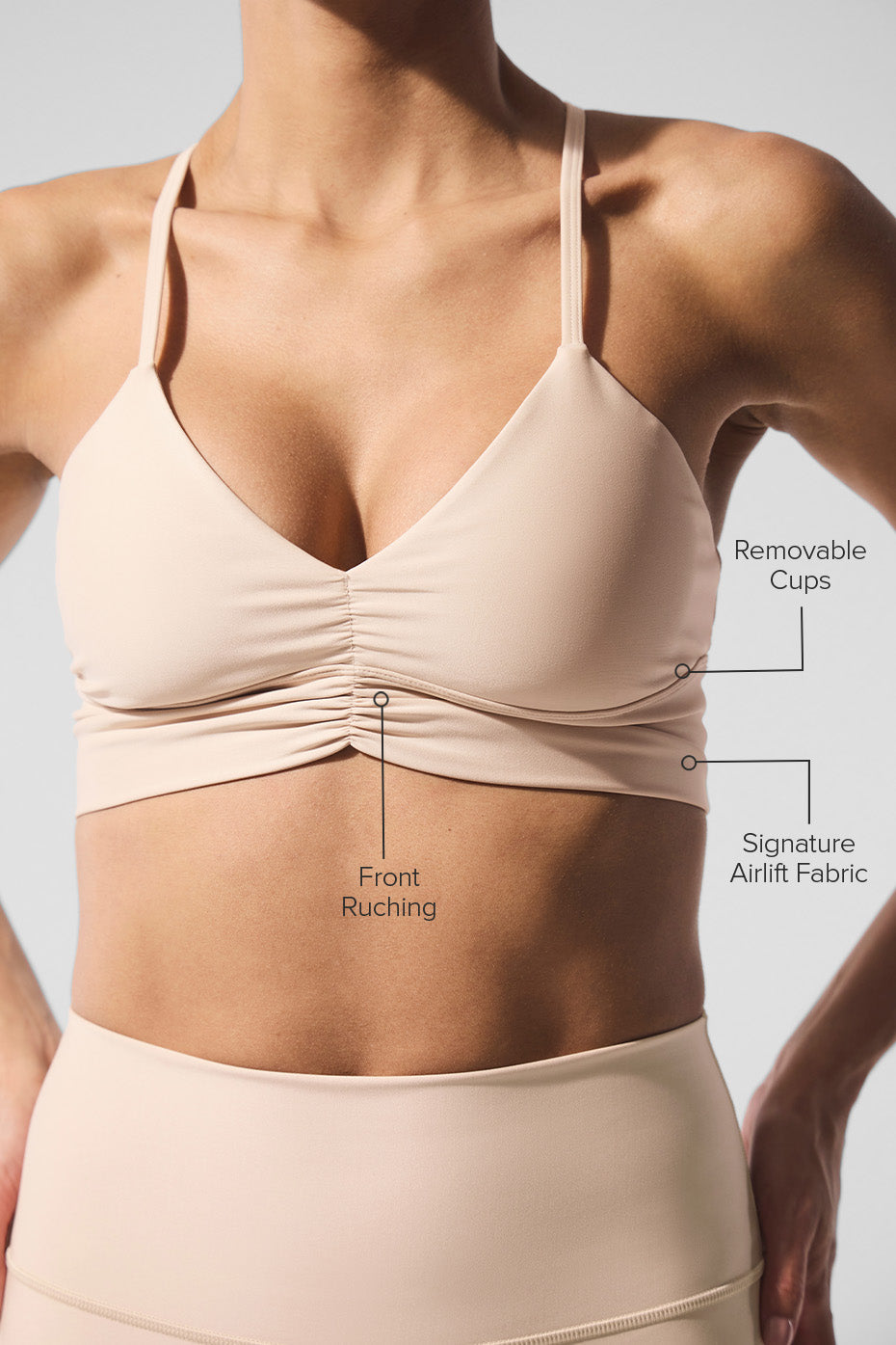 Airlift Divine Sports Bra — Macadamia