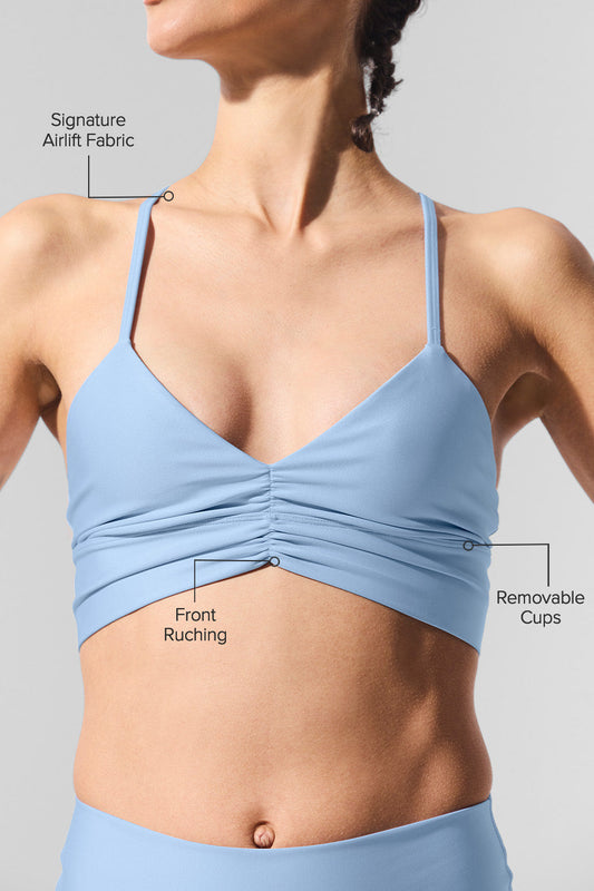 Airlift Divine Sports Bra — Seashell Blue