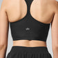 Airlift Super Sleek Sports Bra Tank Top — Black