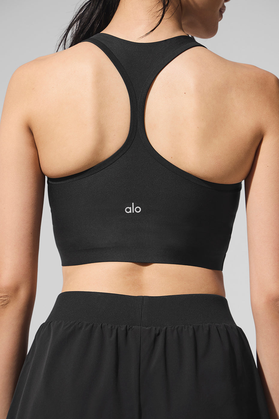 Airlift Super Sleek Sports Bra Tank Top — Black