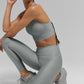 Airlift Super Sleek Sports Bra Tank Top — Lunar Grey