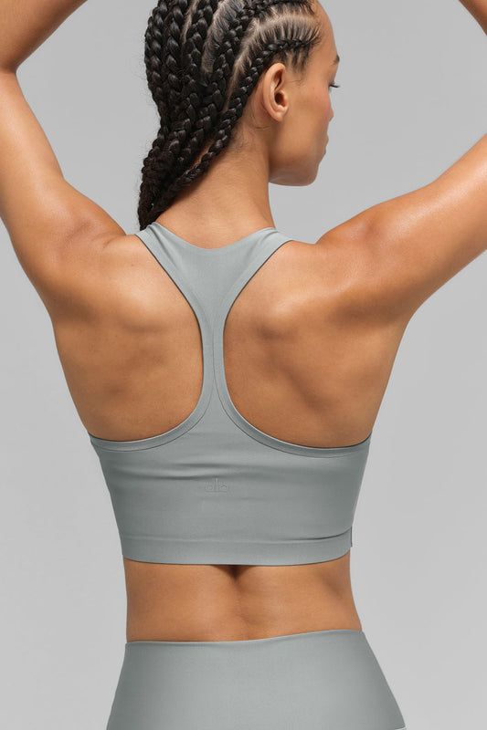 Airlift Super Sleek Sports Bra Tank Top — Lunar Grey