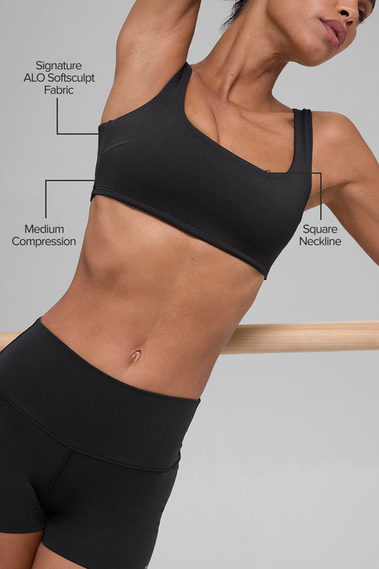 SculptSoft Precision Fit Sports Bra — Black