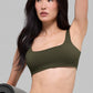 SculptSoft Precision Fit Sports Bra — Green Olive
