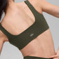 SculptSoft Precision Fit Sports Bra — Green Olive
